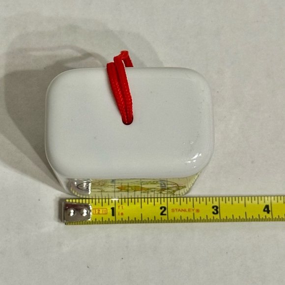 Vintage Ceramic Potpourri Sleigh Ride Double Sided Winter Scene with Stopper - Picture 4 of 5